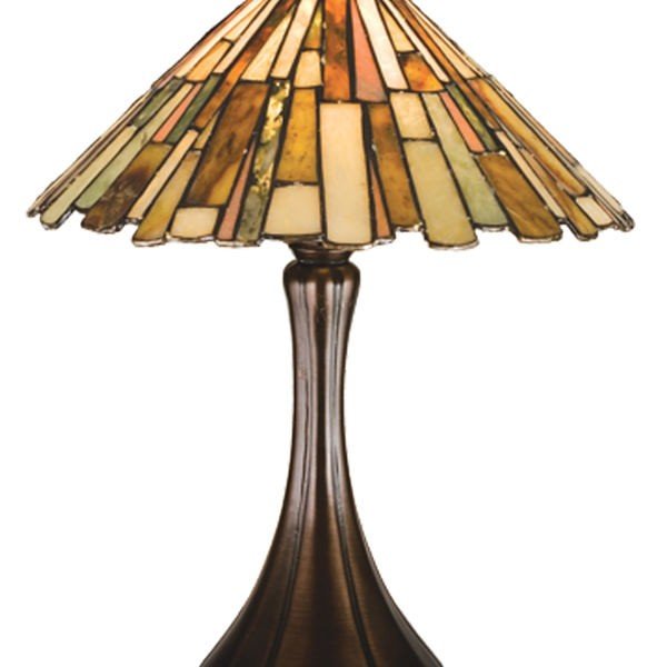 Jadestone Delta Tiffany Stained Glass Accent Lamp