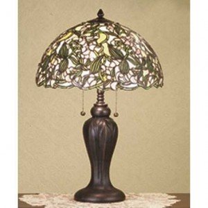 Sweet Pea Tiffany Stained Glass Table Lamp