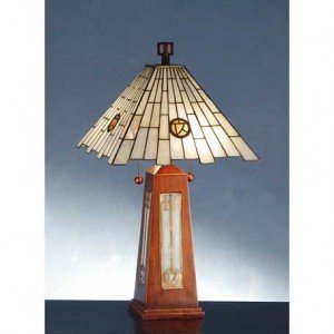 A&C Pendulum Tiffany Stained Glass Table Lamp