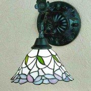 Daffodil Bell Tiffany Stained Glass Sconce Light