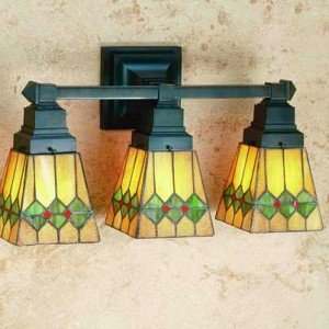 Martini Mission Tiffany Stained Glass Vanity Light