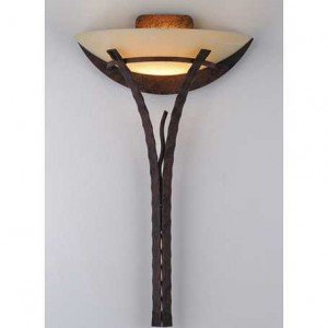 Contemporary Alabaster Glass Metal Wall Sconce Light