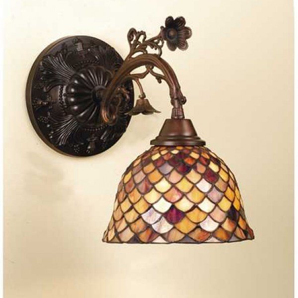 Fish Scale Tiffany Stained Glass Sconce Light