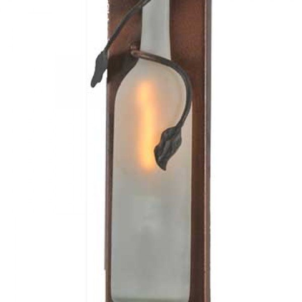 Frosted Tuscan Vineyard Glass Wall Sconce Light