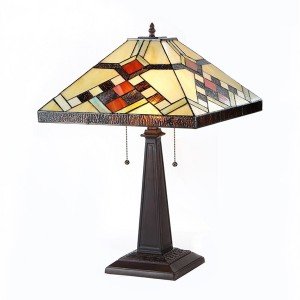 Calhoun Mission Tiffany Stained Glass Table Lamp