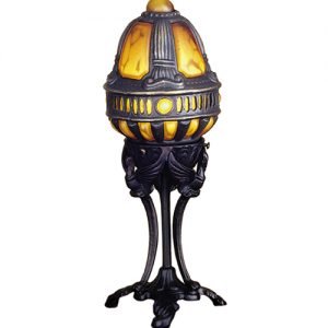 Old World Castle Swan Gold Accent Lamp
