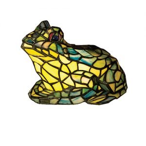 Frog Sunny Tiffany Stained Glass Accent Lamp