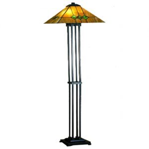 Martini Mission Tiffany Stained Glass Floor Lamp