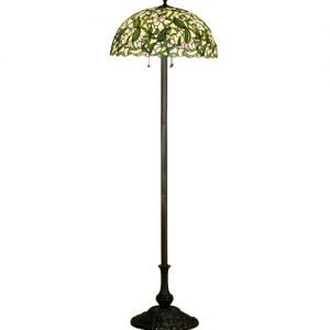 Sweet Pea Tiffany Stained Glass Floor Lamp