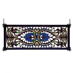 Antoinette Tiffany Stained Glass Transom Window Panel