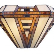 American Art Tiffany Stained Glass Wall Sconce