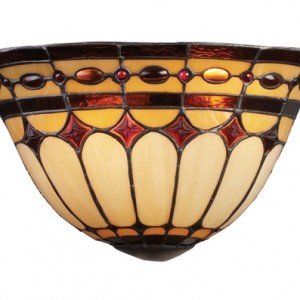 Diamond Ring Tiffany Stained Glass Wall Sconce