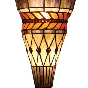 Glass Leaf Tiffany Stained Glass Wall Sconce