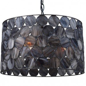 Cirque Drum Tiffany Stained Glass Pendant Light