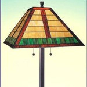 Mission HV Tiffany Stained Glass Table Lamp