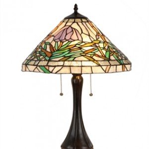 Victorian Floral Tiffany Stained Glass Table Lamp