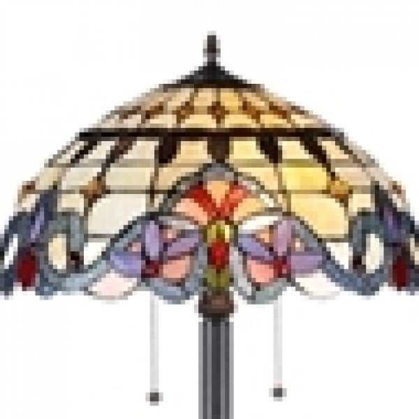 Country Victorian Tiffany Stained Glass Floor Lamp