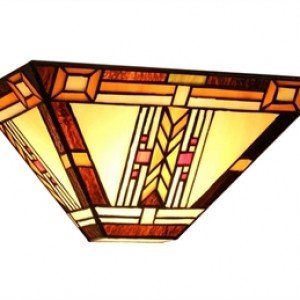 Indian Inspired Mission Tiffany Stained Glass Sconce