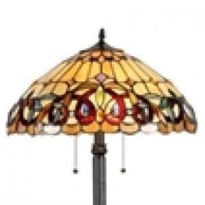 Lovely Victorian Tiffany Stained Glass Floor Lamp