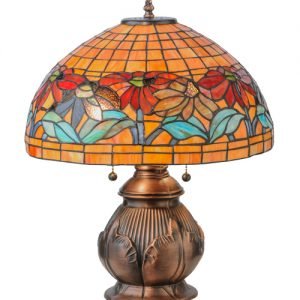 Black Eyed Susan Tiffany Stained Glass Lamp