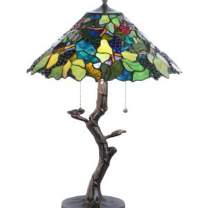 Grape Harvest Tiffany Stained Glass Table Lamp