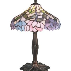 Wisteria Tiffany Stained Glass Accent Lamp