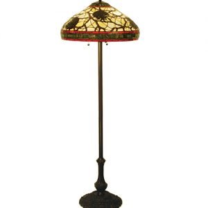 Pine Cone Tiffany Stained Glass Floor Lamp