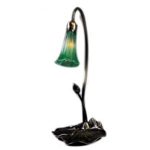 Emerald Green Lily Pad Tiffany Accent Lamp