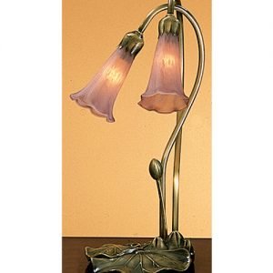 Lily Pad Lavender Two Light Accent Lamp