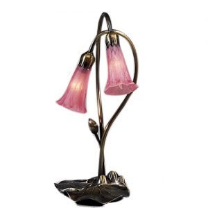 Lily Pad Pink Two Light Accent Lamp